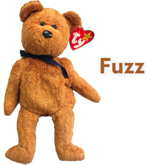 Lot of Beanie Babies Checkers, Curly, and Fuzz - Picture 10 of 11